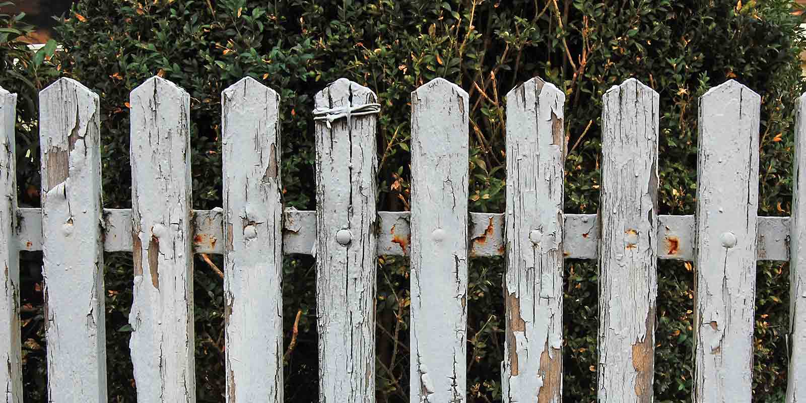 Replace the old rotting wood fence