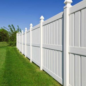Semi-privacy Vinyl Fence with spacing